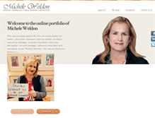 Tablet Screenshot of micheleweldon.com